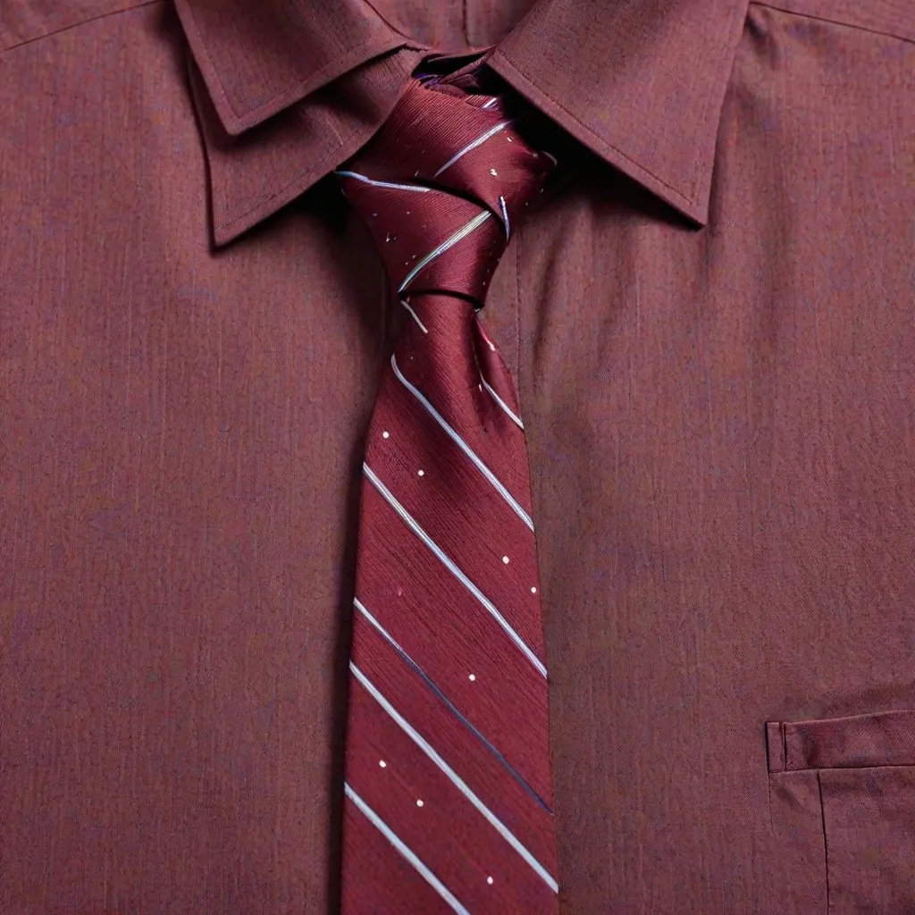 Jaki krawat do bordowej koszuli?